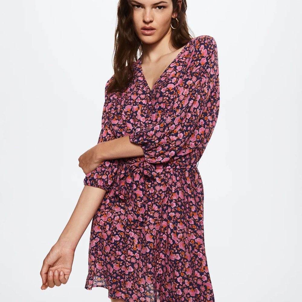 Floral V-Neck Dress